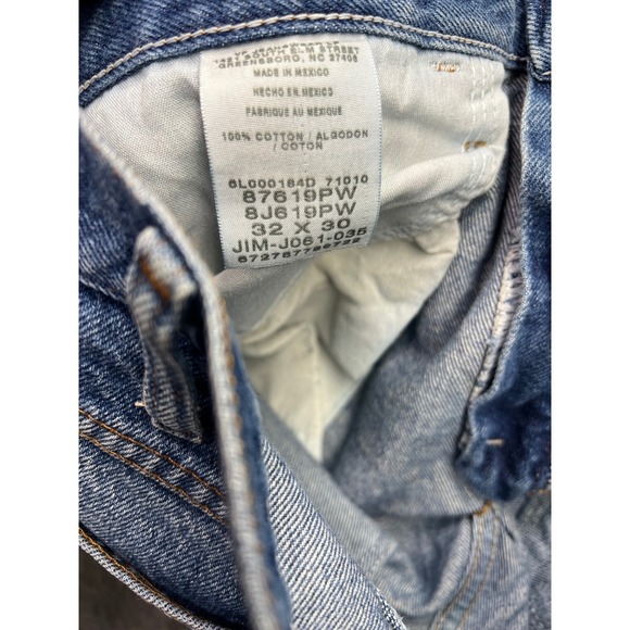 Rustler Jeans Mens 32x30 Blue Regular Fits 32x26 Straight Denim Workwear 87619PW - Picture 9 of 16